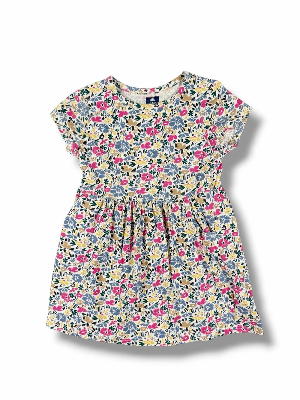 Gap Playtime Favorites Organic Cotton Floral Pocket Dress Size 4 Years